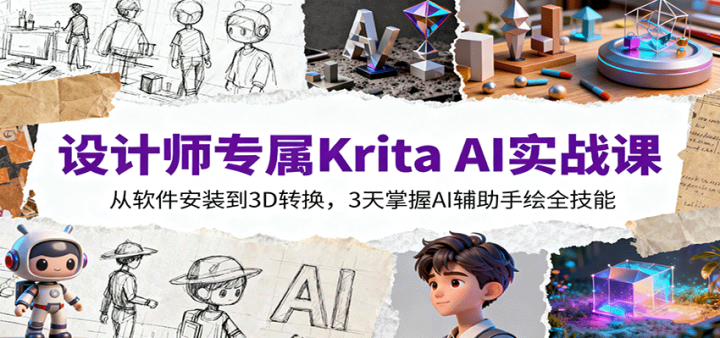 ʦרKrita AIʵսΣװ3Dת3AIֻȫ