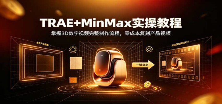 TRAE+MinMaxʵ�ٽ̳̣�3D������Ƶ�����������̣���ɱ����̲�Ʒ��Ƶ