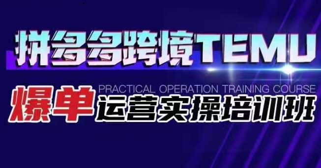 ƴ���羳TEMU������Ӫʵ����ѵ�� ����ƴ����ѡƷ����Ӫ������7874 ����:��Ե��ҵ�� ����ID:101688 