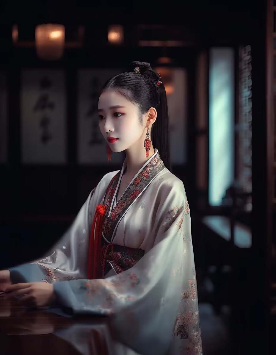 Midjourney�ؼ���-AI�����й����װ������Ů������ʾ�ؼ���4432 ����:��Ե��ҵ�� ����ID:106214 