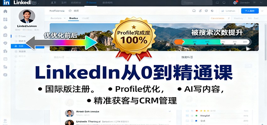 LinkedIn0ͨΣʰעᣬProfileŻAIдݣ׼CRM981 :Եҵ ID:118389 