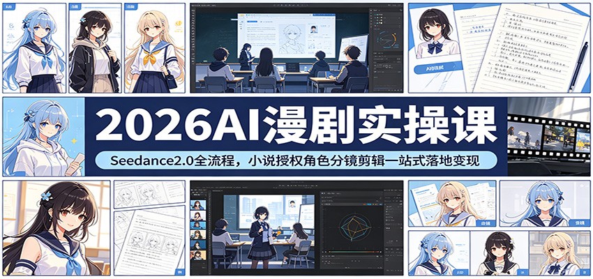 2026AI����ʵ�ٿΣ�Seedance2.0ȫ���̣�С˵��Ȩ��ɫ�־�����һվʽ��ر���5868 ����:��Ե��ҵ�� ����ID:119868 