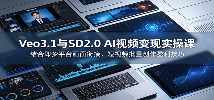 Veo3.1��SD2.0 AI��Ƶ����ʵ�ٿοΣ���ϼ���ƽ̨�����νӣ�����Ƶ��������ӯ������2957 ����:��Ե��ҵ�� ����ID:120450 