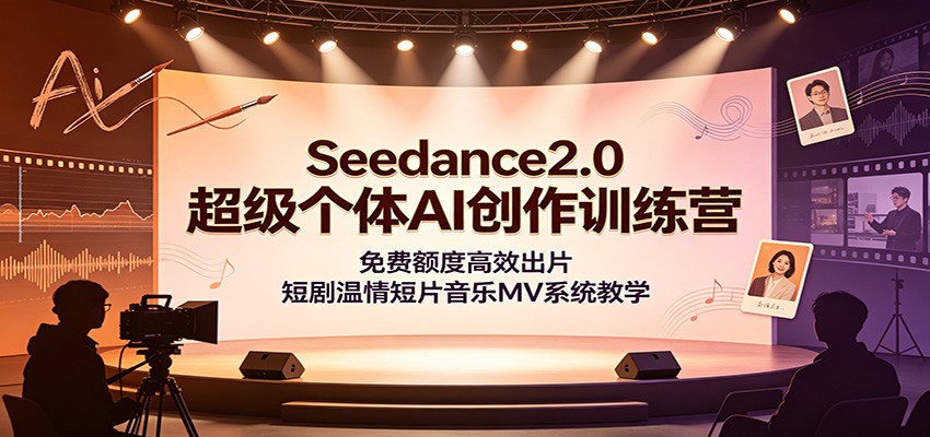Seedance2.0��������AI����ѵ��Ӫ����Ѷ�ȸ�Ч��Ƭ���̾������Ƭ����MVϵͳ��ѧ6778 ����:��Ե��ҵ�� ����ID:120759 