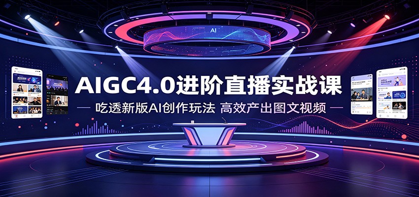 AIGC4.0����ֱ��ʵս�Σ���͸�°�AI�����淨����Ч����ͼ����Ƶ5567 ����:��Ե��ҵ�� ����ID:120815 