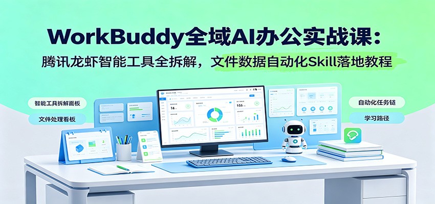 WorkBuddyȫ��AI�칫ʵս�Σ���Ѷ��Ϻ���ܹ���ȫ��⣬�ļ������Զ���Skill��ؽ̳�6195 ����:��Ե��ҵ�� ����ID:120855 