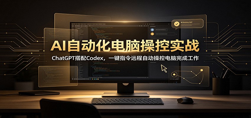 AI�Զ������Բٿ�ʵս��ChatGPT����Codex��һ��ָ��Զ���Զ��ٿص�����ɹ���2099 ����:��Ե��ҵ�� ����ID:121046 