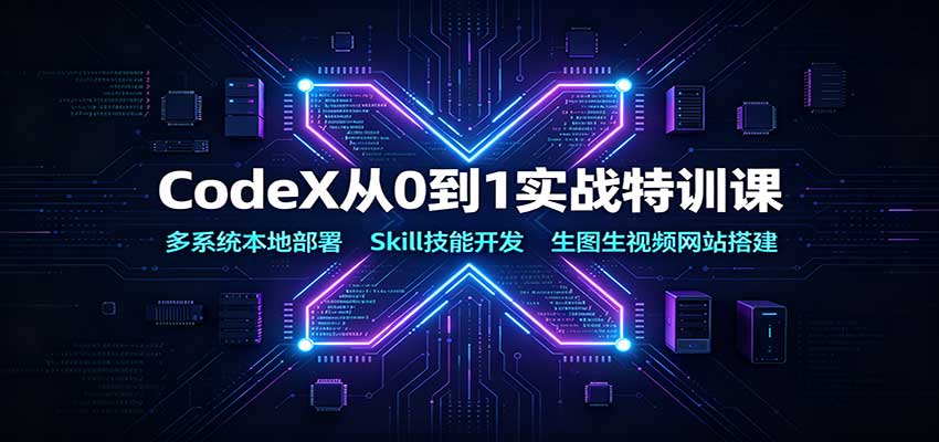 CodeX��0��1ʵս��ѵ�Σ���ϵͳ���ز���Skill���ܿ�������ͼ����Ƶ��վ�538 ����:��Ե��ҵ�� ����ID:121242 