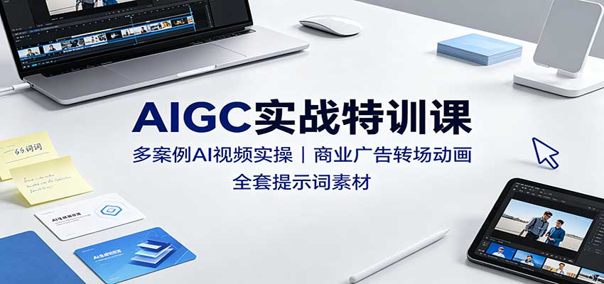 AIGCʵս��ѵ�Σ��స��AI��Ƶʵ�٣���ҵ���ת��������ȫ����ʾ���ز�824 ����:��Ե��ҵ�� ����ID:121252 