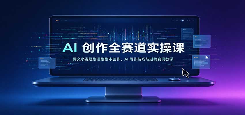 AI����ȫ����ʵ�ٿΣ�����С˵�̾�����籾������AIд�������������ֽ�ѧ6094 ����:��Ե��ҵ�� ����ID:121719 