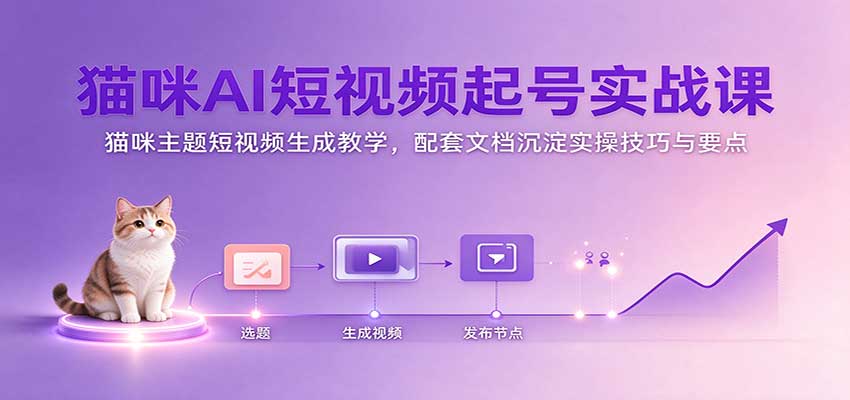 è��AI����Ƶ���ʵս�Σ�è���������Ƶ���ɽ�ѧ�������ĵ�����ʵ�ټ�����Ҫ��8254 ����:��Ե��ҵ�� ����ID:121742 