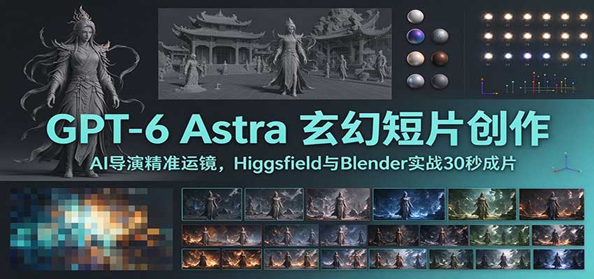GPT-6 Astra ���ö�Ƭ������AI���ݾ�׼�˾���Higgsfield��Blenderʵս30���Ƭ9183 ����:��Ե��ҵ�� ����ID:121770 