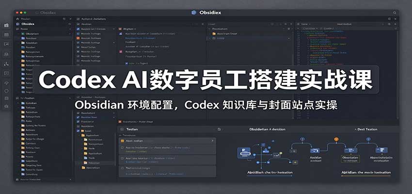 Codex AI����Ա���ʵս�Σ�Obsidian �������ã�Codex ֪ʶ�������վ��ʵ��3412 ����:��Ե��ҵ�� ����ID:121799 